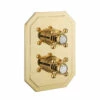 Belgravia Crosshead Thermostatic Shower Valve - 1 Outlet | OFB -UK Bathroom Supplies Sales Store belgravia crossbox trimset 1 brass 1