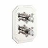 Belgravia Crosshead Thermostatic Shower Valve - 2 Outlet | OFB -UK Bathroom Supplies Sales Store belgravia crossbox trimset nickel 2