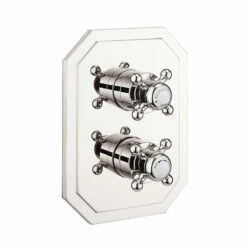 Belgravia Crosshead Thermostatic Shower Valve - 3 Outlets | OFB 7 Belgravia Crosshead Thermostatic Shower Valve - 3 Outlets | OFB -UK Bathroom Supplies Sales Store belgravia crossbox trimset nickel
