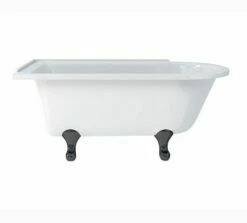 Burlington Hampton 150cm Left Handed Showering Bath With Standard Feet | Old Fashioned Bathrooms -UK Bathroom Supplies Sales Store burlington hampton showering 150cm bath lh 3
