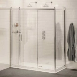 Burlington Traditional Soft Close Sliding Door And Side Panel