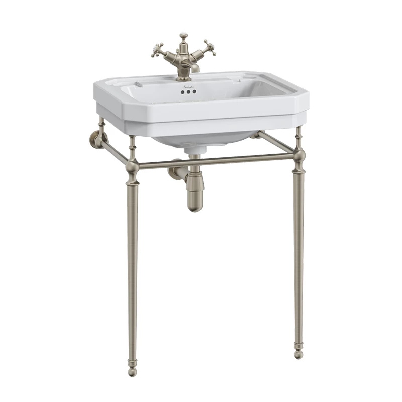 Burlington Victorian 61cm Basin With Chrome Stand 4 Burlington Victorian 61cm Basin With Chrome Stand - Image 2