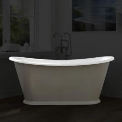 Hurlingham Caravel Bateau Cast Iron Bath 1675mm | Old Fashioned Bathrooms