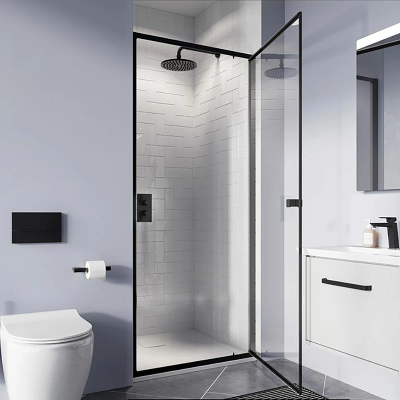 Crosswater 'Clear 6' Pivot Door & (Optional) Side Panel - Matt Black 5 Crosswater 'Clear 6' Pivot Door & (Optional) Side Panel - Matt Black - Image 3