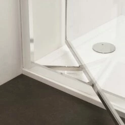 Crosswater 'Clear 6' Infold Door & (Optional) Side Panel -UK Bathroom Supplies Sales Store clear infold door hinge half open w900 h900