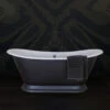Hurlingham Galleon Cast Iron Bath 1675mm | Old Fashioned Bathrooms -UK Bathroom Supplies Sales Store galleon steel grey 1