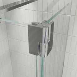 Crosswater 'Gallery 10' Glass Corner With Hinged Deflector | Suffolk 11 Crosswater 'Gallery 10' Glass Corner With Hinged Deflector | Suffolk -UK Bathroom Supplies Sales Store gallery 10 hinged deflector panel close up in w900 h900 2 1
