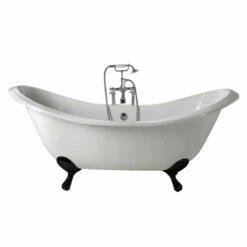Imperial Sheraton Double Ended Slipper Bath With Ball G&H Feet -UK Bathroom Supplies Sales Store imperial sheraton cast iron double ended bath