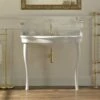 Palladio 100cm Console Basin On Ceramic Legs | OFB -UK Bathroom Supplies Sales Store palladio 100cm console ceramic legs