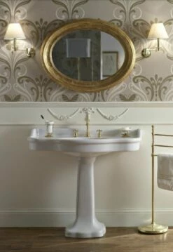 Sizeable Palladio 100cm Console Basin On Pedestal -UK Bathroom Supplies Sales Store palladio console basin on pedestal 1
