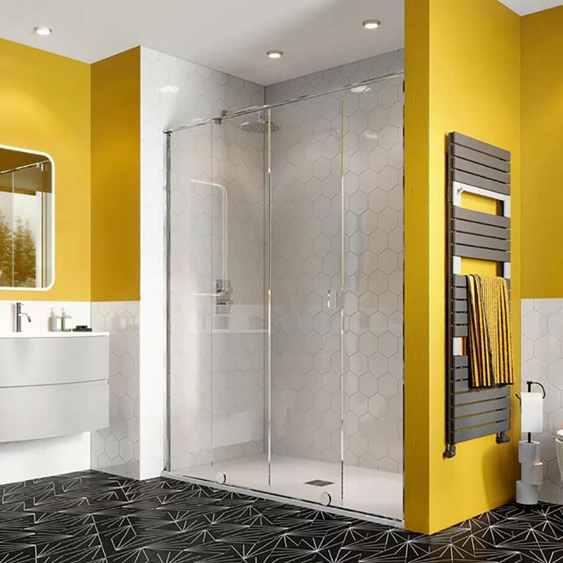 Crosswater 'Svelte 8' Single Sliding Door & (Optional) Side Panel 4 Crosswater 'Svelte 8' Single Sliding Door & (Optional) Side Panel - Image 2