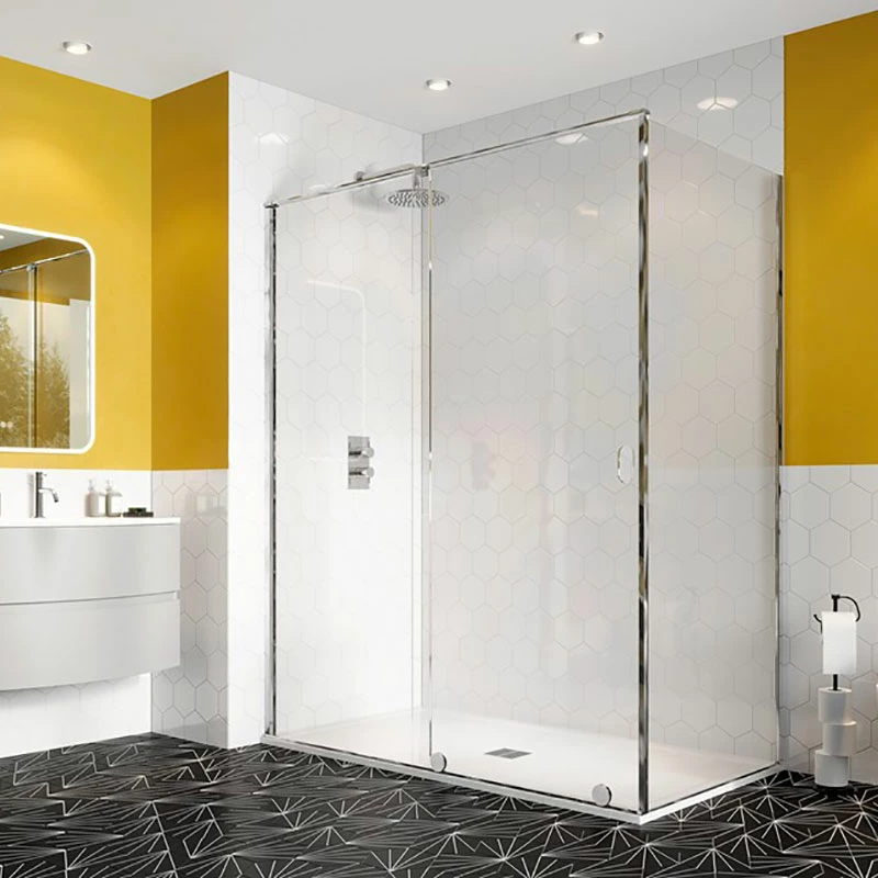 Crosswater 'Svelte 8' Single Sliding Door & (Optional) Side Panel 3 Crosswater 'Svelte 8' Single Sliding Door & (Optional) Side Panel