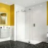 Crosswater Svelte 8 Walk In & (Optional) Deflector Panel 1 Crosswater Svelte 8 Walk In & (Optional) Deflector Panel -UK Bathroom Supplies Sales Store svelte 8 walk in panel with retro fit deflector panel folded in w900 h900