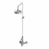 Thomas Crapper 1920 Exposed Thermostatic Shower Valve, Rigid Riser & Rose -UK Bathroom Supplies Sales Store thomas crapper chrome 1920 exposed thermmostatic shower ith rigid riser and shower rose