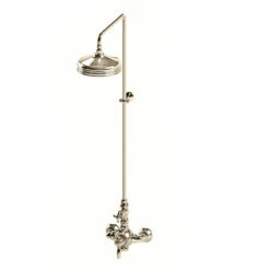 Thomas Crapper 1920 Exposed Thermostatic Shower Valve, Rigid Riser & Rose -UK Bathroom Supplies Sales Store thomas crapper nickel 1920 exposed thermostatic shower with rigid riser and shower rose