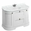 Burlington Freestanding Vanity Unit With Drawers And Minerva Carrara Top
