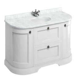 Burlington Freestanding Vanity Unit With Drawers And Minerva Carrara Top